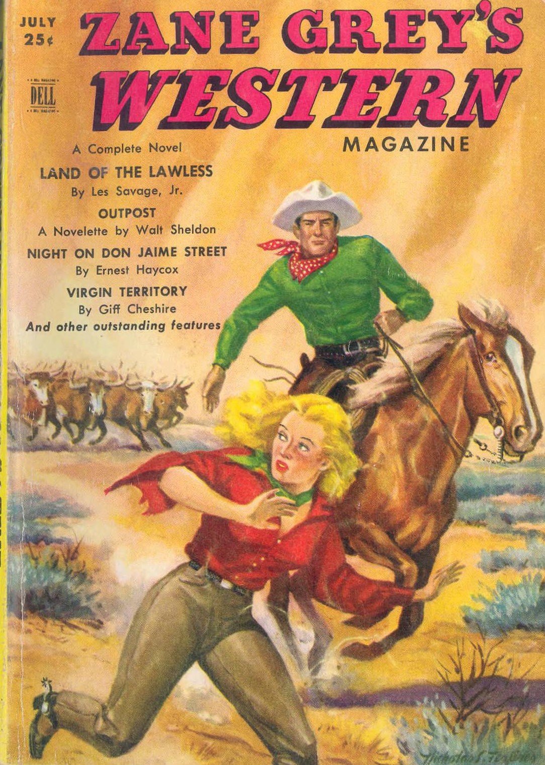 Zane Grey's Western Magazine (1946-1954), Volume 5, Issue 5, July 1951