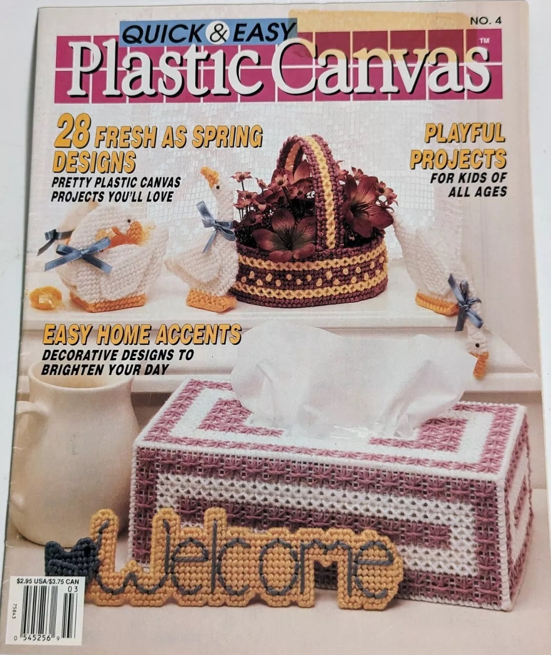 Quick & Easy Plastic Canvas, #4 February/March 1990