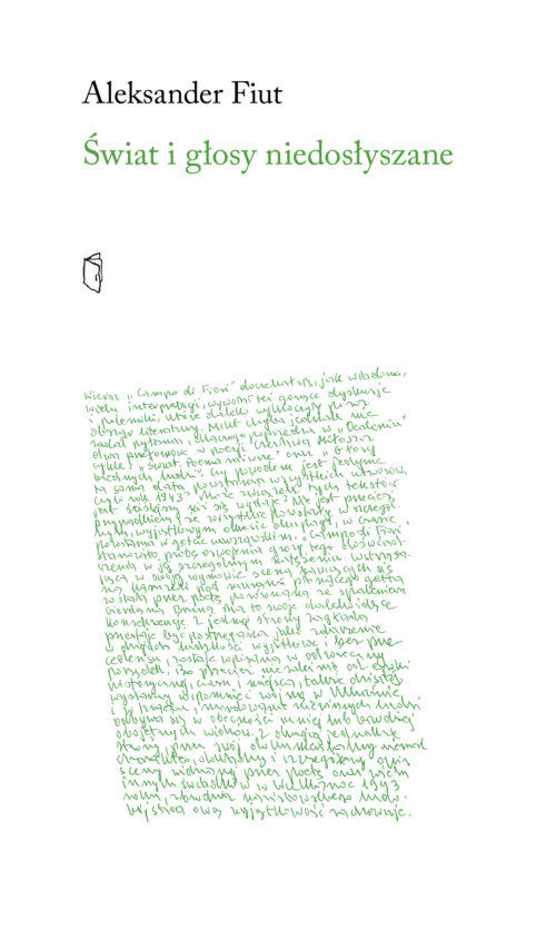 Świat i głosy niedosłyszane (Paperback)