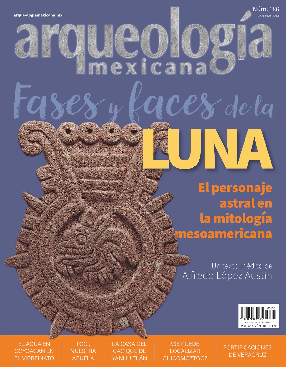 Fases y faces de la Luna: El personaje astral en la mitología mesoamericana (Arqueología Mexicana, mayo-junio 2024, Volumen XXX, n. 186)