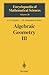 Algebraic Geometry III by A.N. Parshin