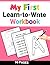 My First Learn-to-Write Wor...