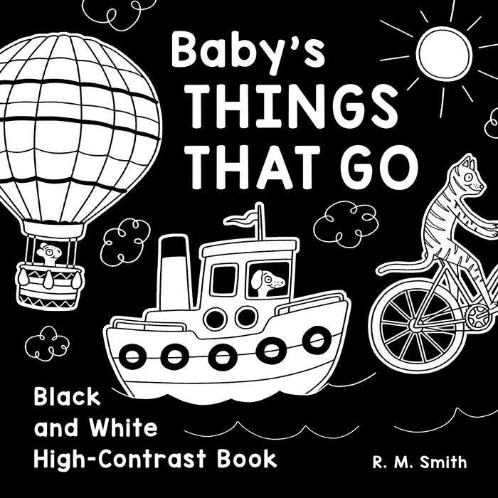 Baby's Things That Go: Black and White High-Contrast Book (Baby's High-Contrast Books)