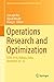 Operations Research and Optimization by Samarjit Kar