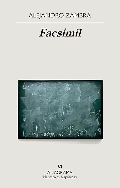 Portada de Facsímil, de Alejandro Zambra