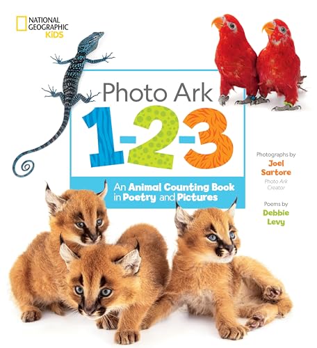Photo Ark 1-2-3: An Animal Counting Book in Poetry and Pictures (Hardcover)