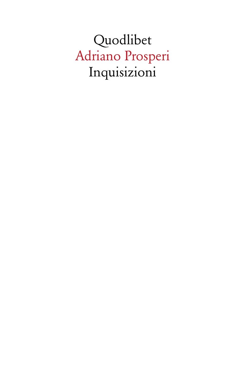 Inquisizioni (Paperback)