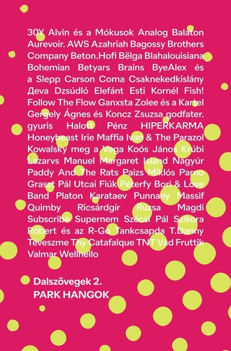 Park ​hangok: Dalszövegek 2. (Paperback)