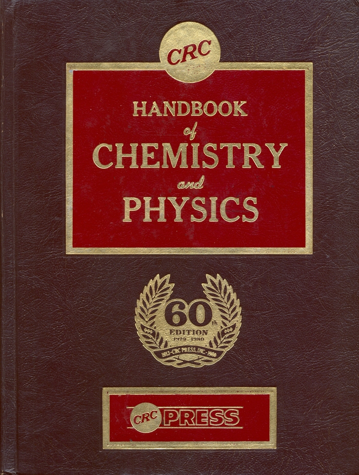 CRC Handbook of Chemistry and Physics, 60th edition