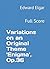Variations on an Original Theme 'Enigma', Op.36: Full Score