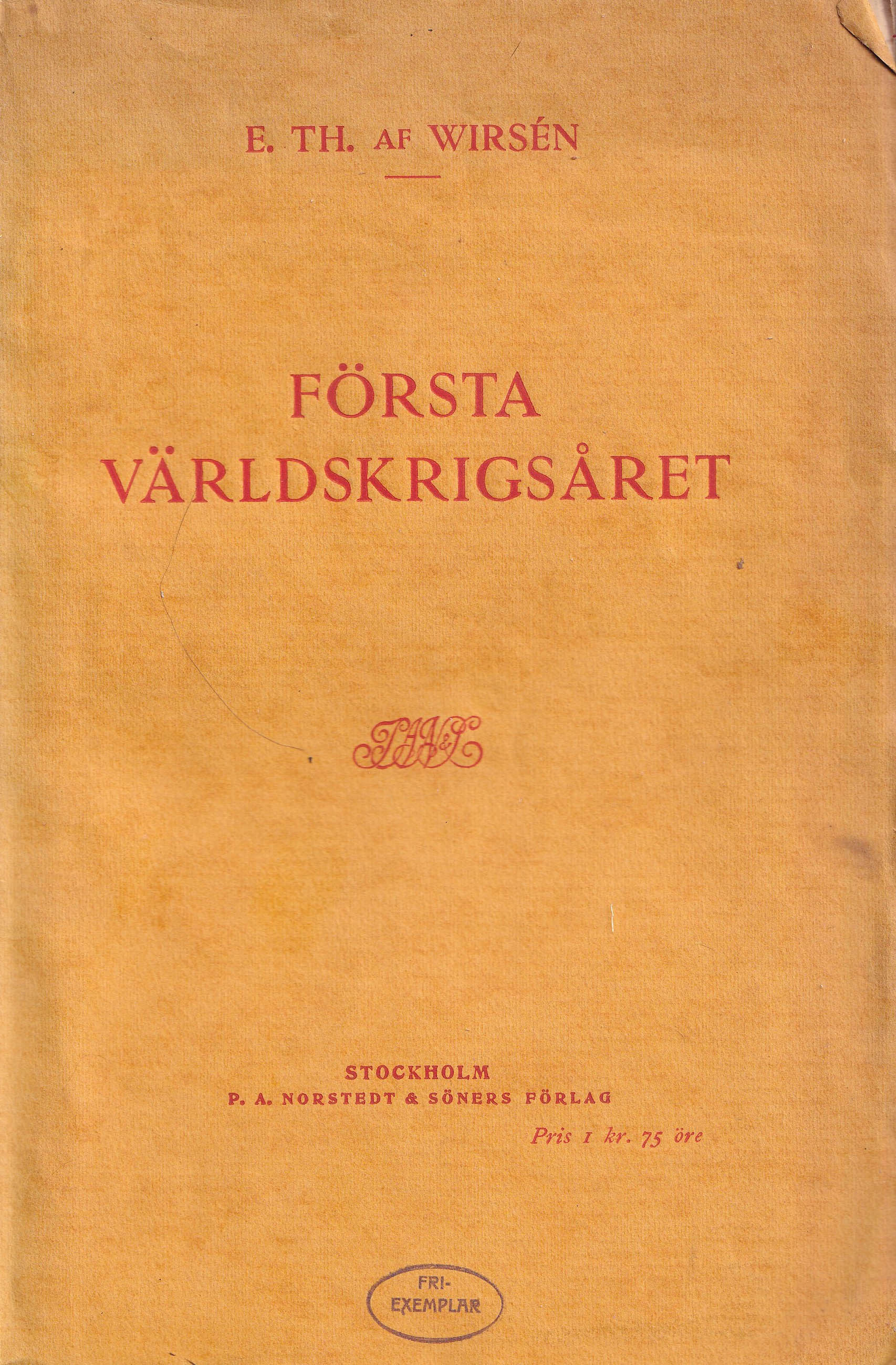 Första världskriget (Unknown Binding)