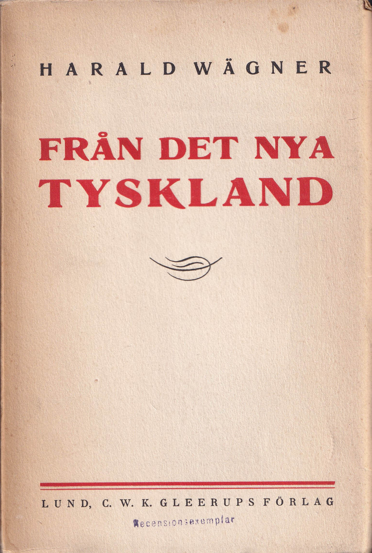 Från det nya Tyskland (Unknown Binding)