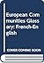 European Communities Glossary: French-English