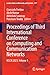 Proceedings of Third International Conference on Computing an... by Giancarlo Fortino