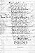 Poems: Writings from my Youth
