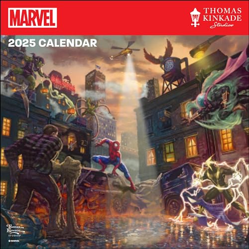 MARVEL by Thomas Kinkade Studios 2025 Wall Calendar