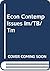 Econ Contemp Issues Im/TB/Tm by Michael R. Edgmand