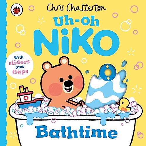 Ladybird Uh-Oh, Niko Bathtime a push, pull and slide story. (Board Book)