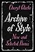 Archive of Style: New and Selected Poems