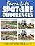 Farm Life Spot the Difference Puzzle Book for adults by Dempsey