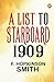 A List To Starboard 1909
