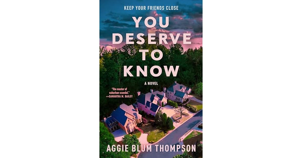 Book giveaway for You Deserve to Know by Aggie Blum Thompson Jan 21Feb