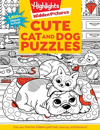 Cute Cat and Dog Puzzles (Paperback)