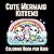 Cute Mermaid Kittens Colori...