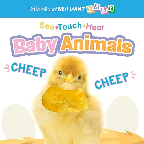 Little Hippo Books See Touch Hear Baby Animals Kids Book | Preschool Educational Sound Books | Brilliant Baby Educational Touch and Feel Books | Kids Books | Animal Book with Sounds and Touch and Feel (Board Book)