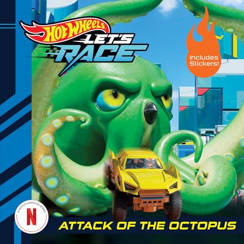 Hot Wheels Let's Race: Attack of the Giant Octopus (Paperback)