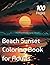 Beach Sunset Coloring Book ...