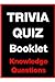 Trivia Quiz Booket: Trivia Quiz Book Knowledge Questions