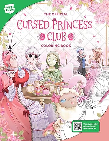 The Official Cursed Princess Club Coloring Book: 46 original illustrations to color and enjoy