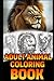 Large Bold Print Animal Coloring Book for Adults by Bernard Butler