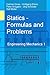 Statics: Engineering Mechanics 1 (Formulas and Problems - Engineering Mechanics)