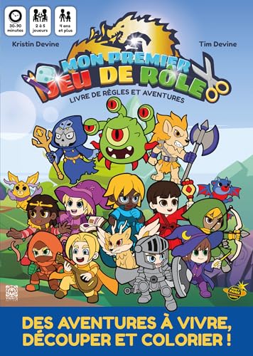 Mon Premier jeu de rôle, une aventure à colorier: Livre de base + Le Vaisseau fantôme (Hardcover)