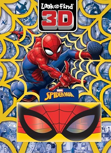 Marvel Spider-man 3D Look and Find Activity Book! - Spidey 3D Glasses Included! - PI Kids (Hardcover)