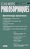 Epistemologie Epicurienne (Cahiers Philosophiques) (French Edition)