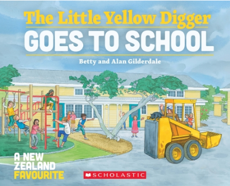 The Little Yellow Digger Goes to School (Hardcover)