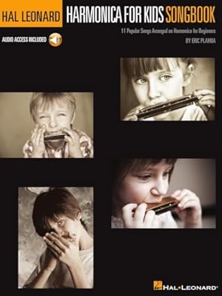Hal Leonard Harmonica for Kids Songbook - 11 Popular Songs Arranged on Harmonica for Beginners with Online Play-Along Tracks