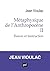 Métaphysique de l’Anthropoc...