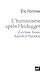 L'humanisme après Heidegger (Levinas, Jonas, Arendt et Pato?ka)