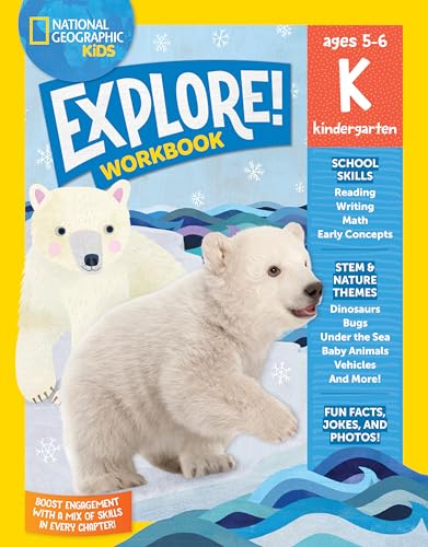 National Geographic Kids Explore! Workbook Kindergarten (Paperback)