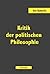 Kritik der politischen Philosophie by Veit Bütterlin