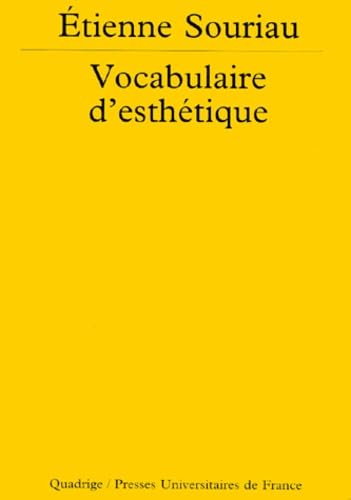 Vocabulaire d'esthetique (Mass Market Paperback)