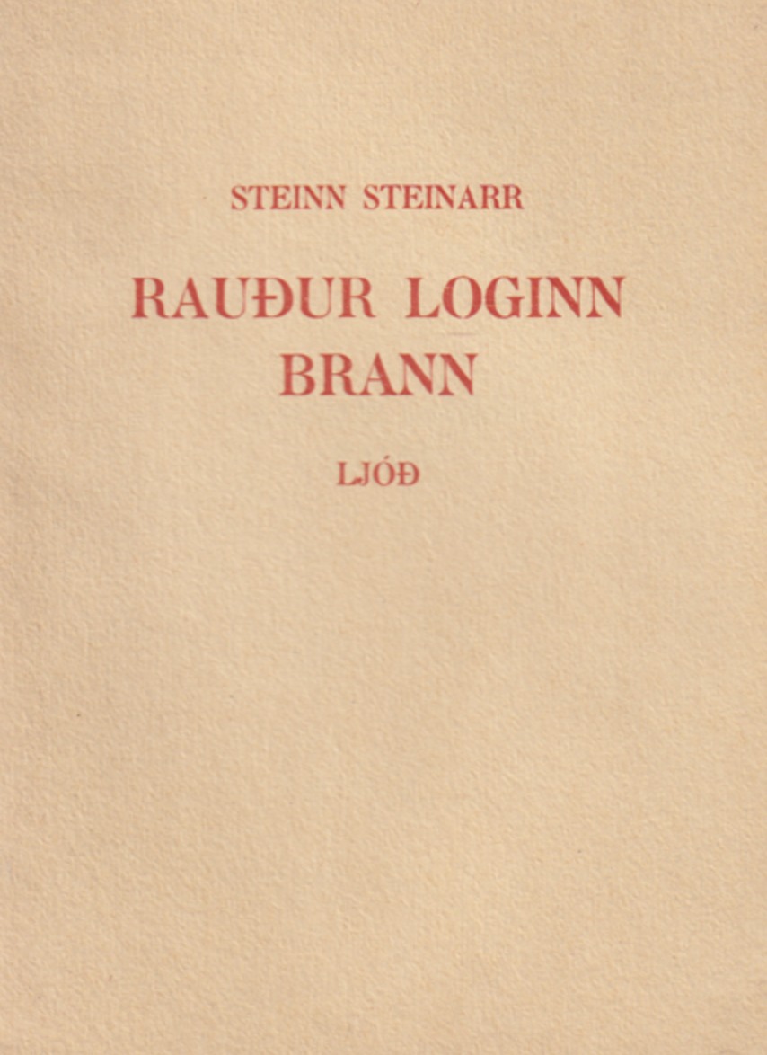 Rauður loginn brann