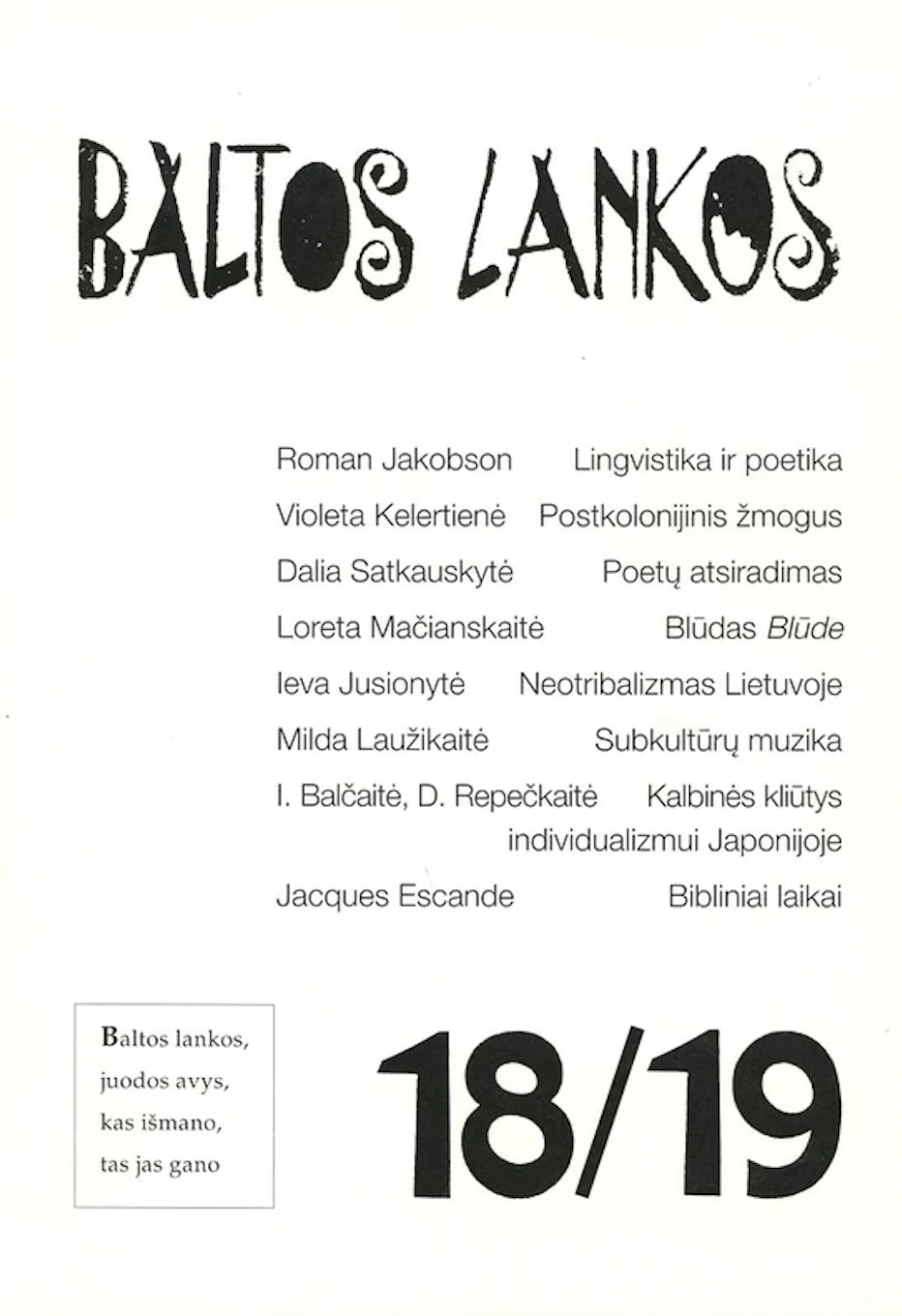 Baltos Lankos Nr. 18/19