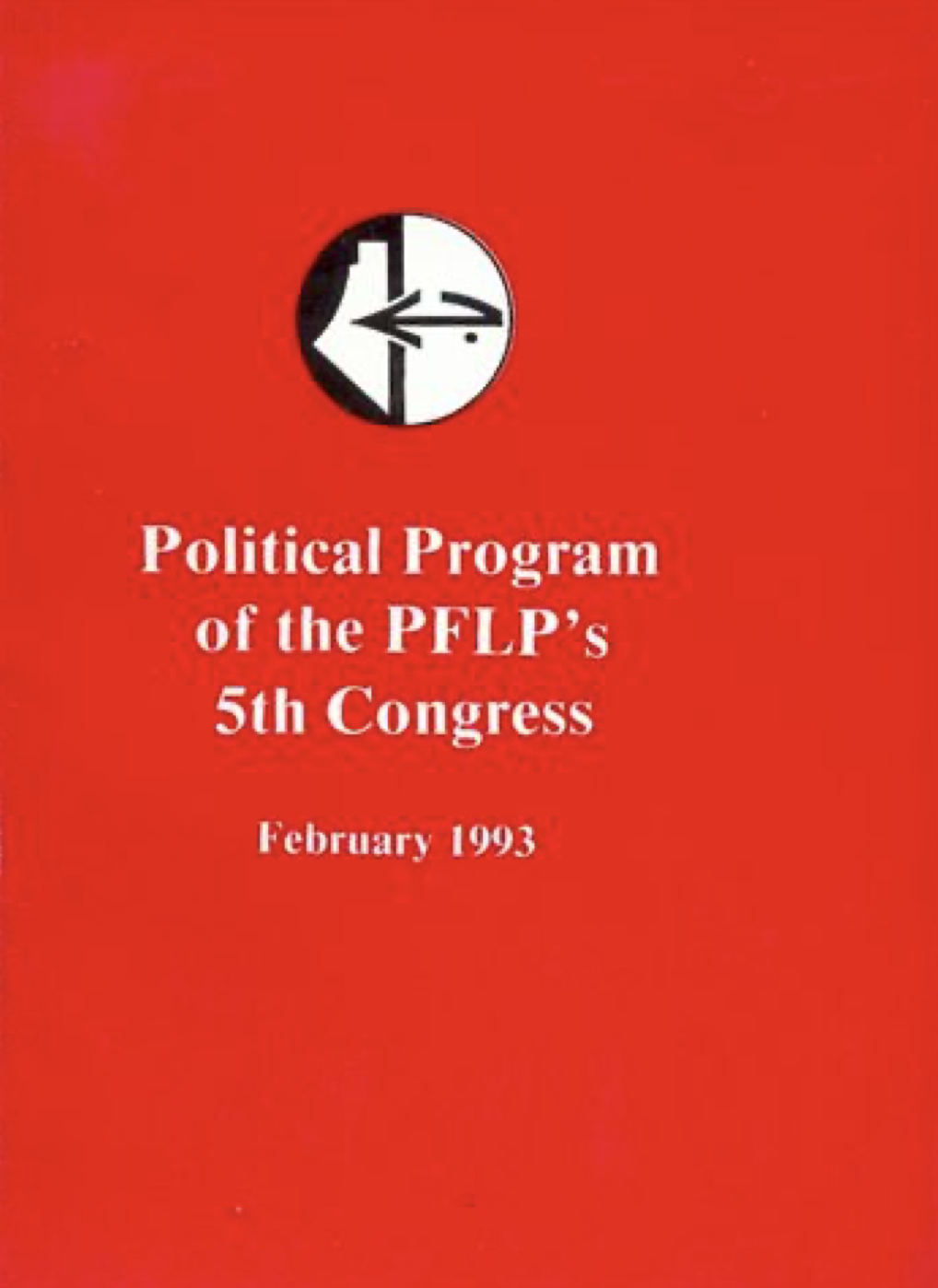 Political Program of the PFLP's 5th Congress