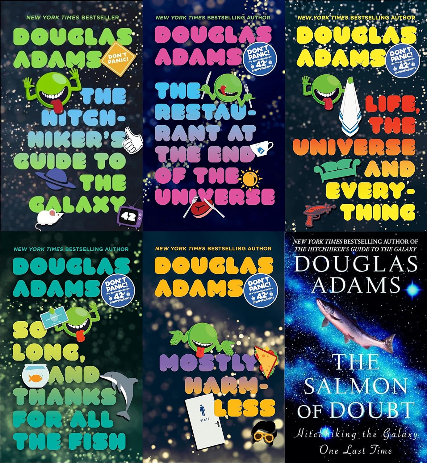 The Hitchhiker's Guide to the Galaxy - 6 Book Set (Mass Market Paperback)