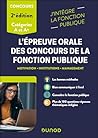 L'épreuve orale des concours de la fonction publique catégories A et A+: Motivation, Institutions, Management